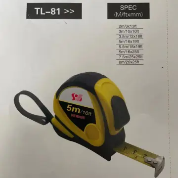 Contractor rubber steel tape with automatic retraction