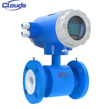 Clouds High Temperature 400Mm Diameter Electro Magnetic Water Flow Meter with I2C & RS485 Output