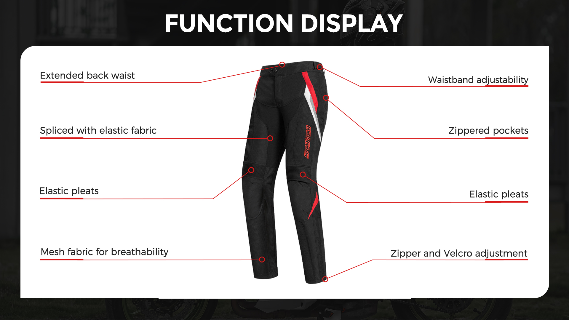 mesh motorcycle pants