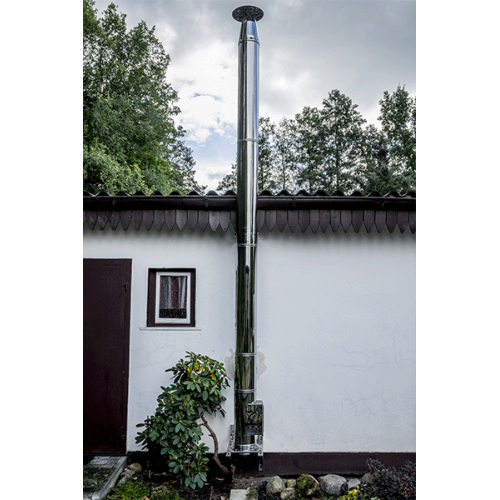 Longitud de 1000 mm de chimenea ecológica (accesorios incluidos)