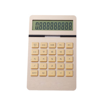 10 Digital Lcd AluminumPanel  Dual Display Calculator