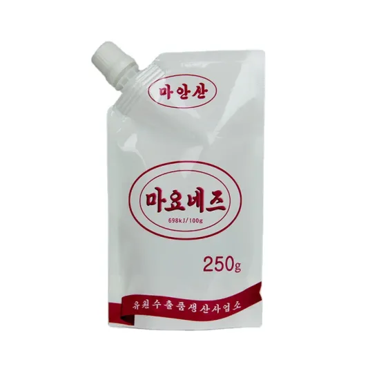 Custom Plastic Stand Up Spout Pouch Packaging Bag For Various  Juice Liquid Food