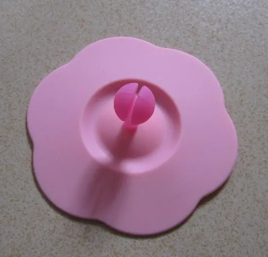 cute flower shape plastic lid