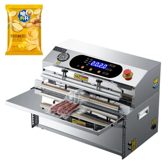 OX-600 Spot Goods External Vacuum Brick Rice Packing Machine with Pumping and Inflating Gas for Protective Clothing, Quilt, Steak, Chips" 

However, to make it more concise and focused, you might consider:

"OX-600 Vacuum Packing Machine for Various Goods