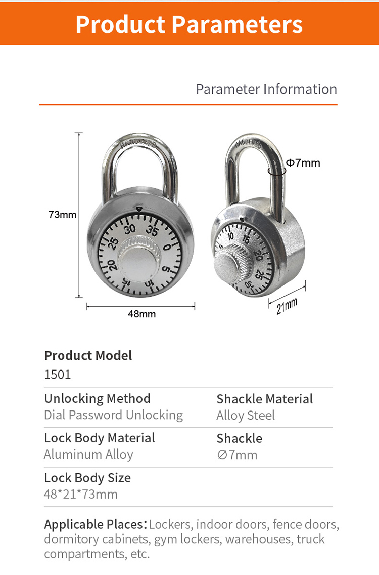 rotary dial padlock