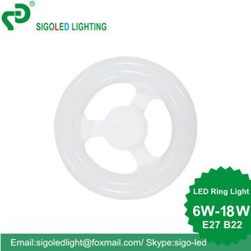 S 12W home light AC85-265V LED ring lamp for indoor