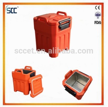 rotomould plastic Insulated soup barrel, soup box, soup bins with Stainless steel tank