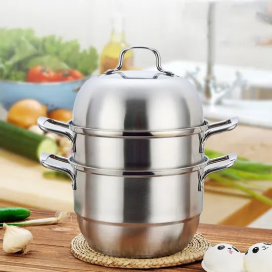 Stainless steel Chinese Multi-function Steamer Pot