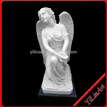 White Large Figure Statue Angel Sculpture Praying