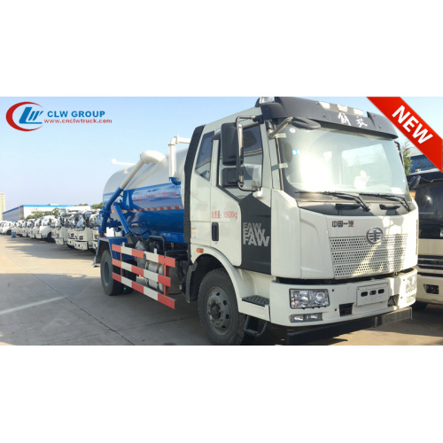 Tout nouveau camion d&#39;aspiration de boue FAW J6 10000litres