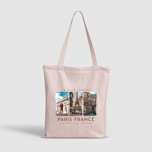 French Landscape Canvas Bag