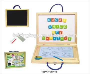 New Educational Wooden Writing Drawing Learning Board Kids Study Toys