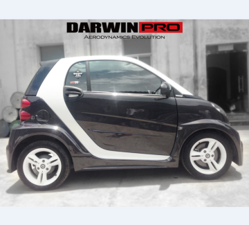 Cubierta de gas de fibra de carbono para Mercedes 2008-2014 Smart para dos - Darwinpro BSM Style