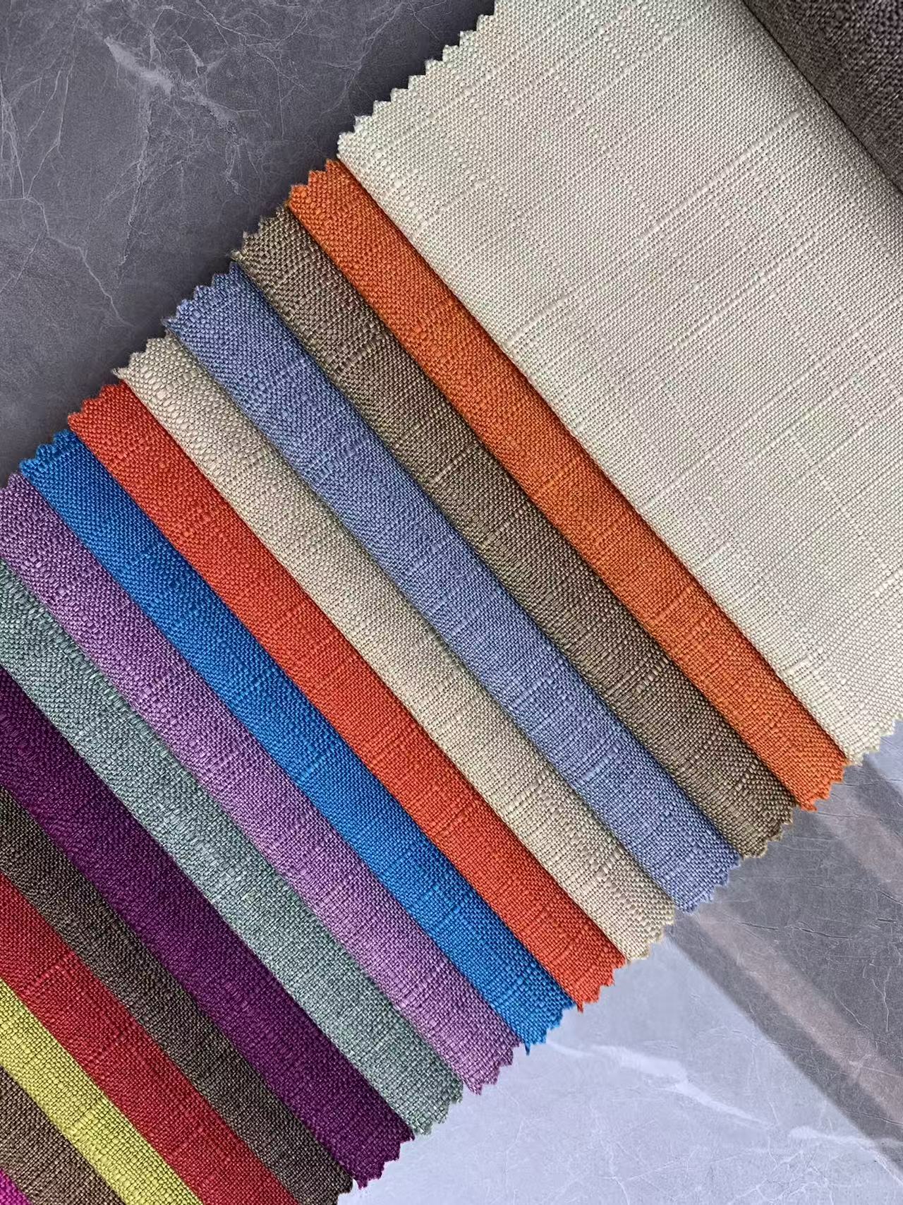 Natural striped Linen Fabric for Sofa