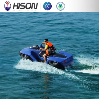 Hison 300hp Amphibious Fiberglass Motorboat