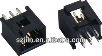 straight 10.9mm height insulator 6P 2.54mm Box Header