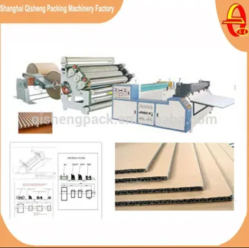 Single face e flute corrugated cardboard production line machine