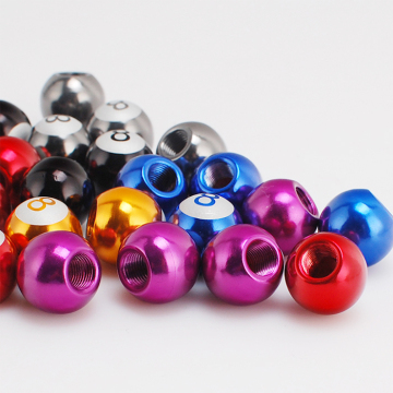 Custom Aluminum Alloy Ball Shape Logo Valve Cap for Car Tire Tube