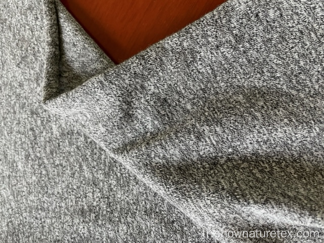 Polyester pamuk bükülmüş iplik siyah ve beyaz gri forma kumaş
