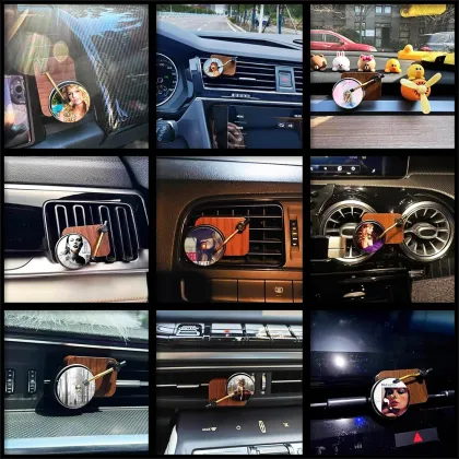 Retro Vintage Rotary Gramophone Air Freshener Clip