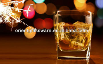 250ml 300ml square ice whisky glass cup
