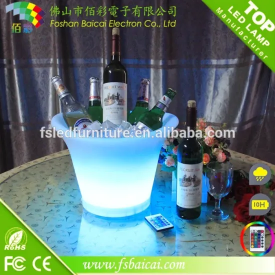 Non-friable LED Bottle Wine Plate/LED Bottle Holder/led ice bucket