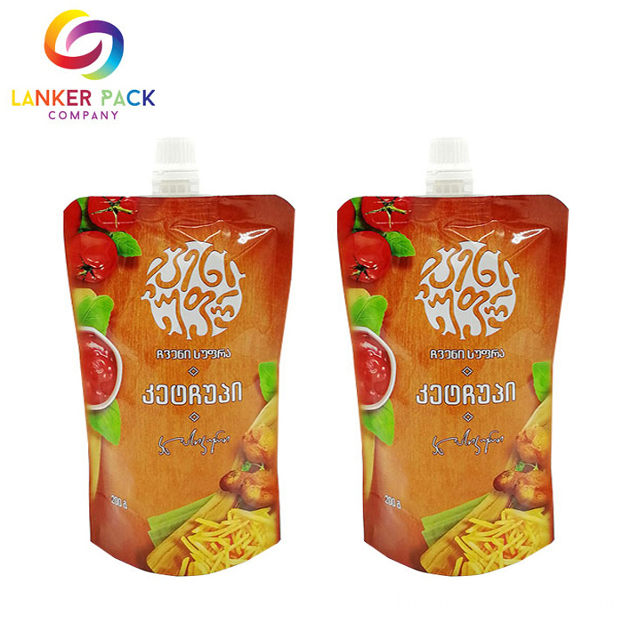 Fda Appreved Resealable Laminated Sauce Pouch