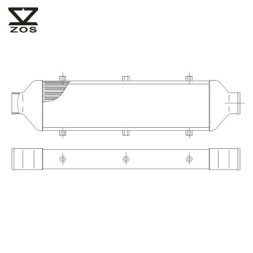 High Performance Intercooler Core Size 290.5x450x68.5mm Bar and Plate
