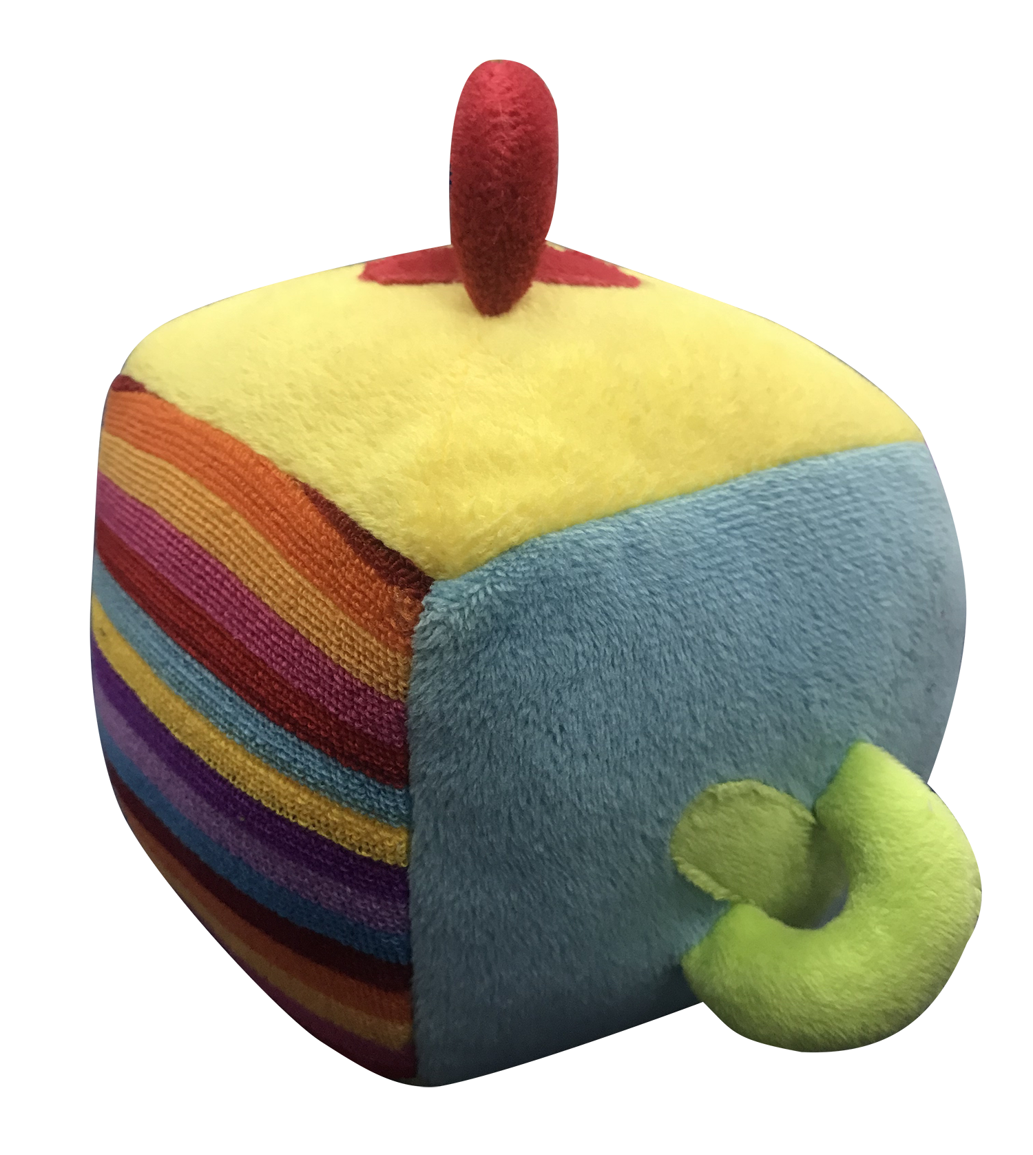 Plush Puzzle Dice Toy Rainbow 