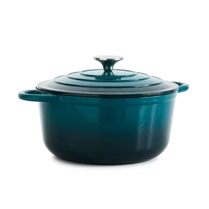 Enamel Coated Cast Iron Kitchenware Cooking Pot/casserole Cookware With Two Ears