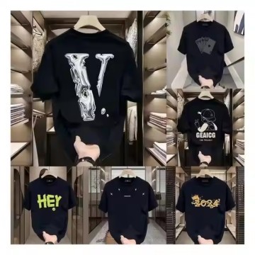 Spring and Summer Thin Print Short Sleeve T-shirts for Men and Couples - 2024 Trend