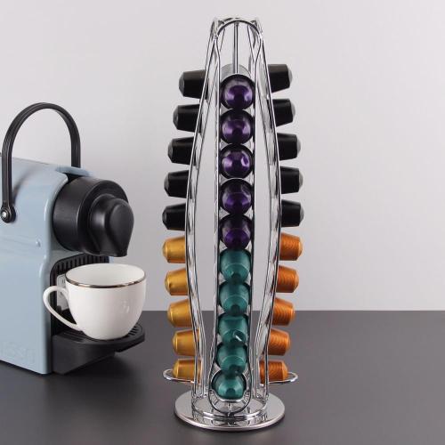 360 rotating coffee capsule storage rack