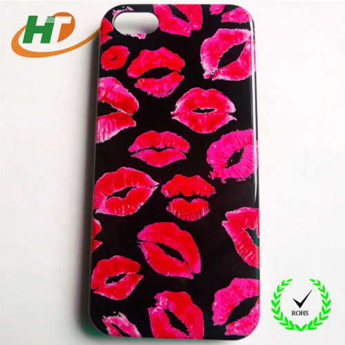 Cover Phone Cases with Lip Print for iPhone 5