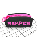 Custom lovely zipper style canvas handbag cosmetic bag pencil case & bag multifunctional bag for girls