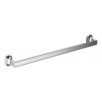 Modern Square Brass Chrome Plated Single Towel Rail