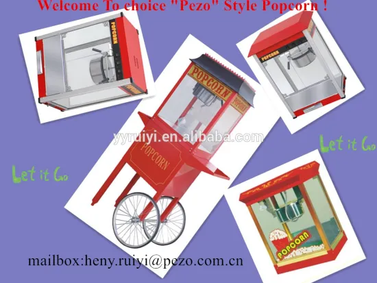 movable type popcorn machine