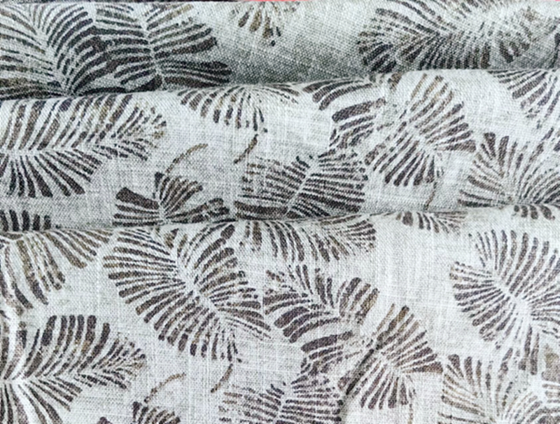 Linen Rayon Print Slub Fabric 2