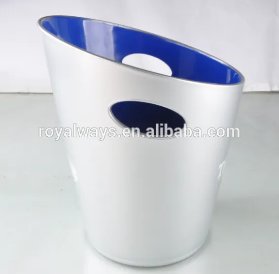 High quality plastic ice bucket with two handle hole