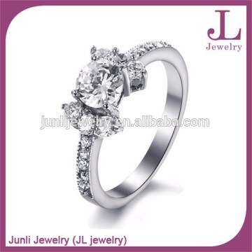 Latest Design Diamond Ring Fake Jewelry Fashion Wedding Ring Dongguan Jewelry Provider