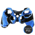 Silikon kontrollerskydd för PS3 blå svart cover