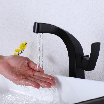 Black Brass Bathroom Tap Mixer Basin Faucet