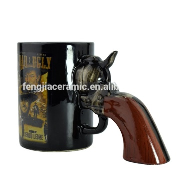 Custom 15oz Schwarzer Keramik -Becher mit Logo und Farbpersonalisierung