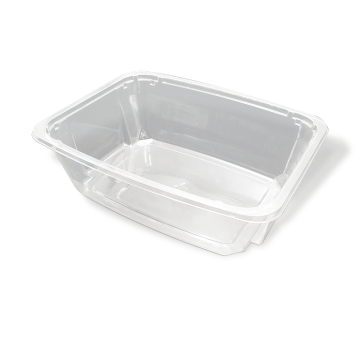 1200ml Green Food Grade PET Salad Container - Environmentally Friendly Packaging