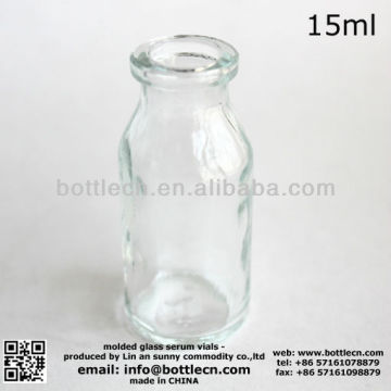 15ml glass serum crimp bottles glass bottles bottle