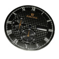 Waffle Guilloche watch dial in 2 subdials