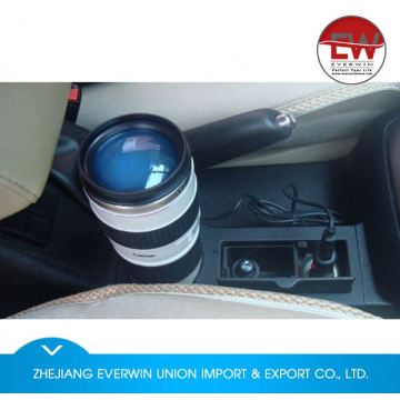 Latest arrival simple design hot-sale travel mug camera lens cup from manufacturer