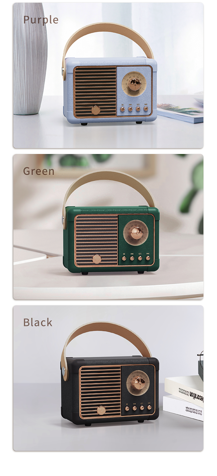 Hm11 Plus Bluetooth Retro Speaker 22 Png
