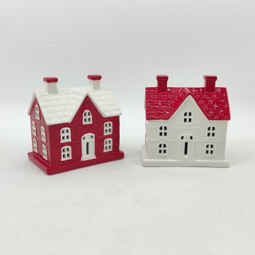 Double Chimney Ceramic LED House
