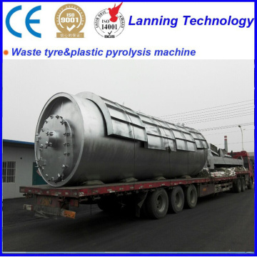 automatic waste tyre recycle to oil pyrolysis equipment
