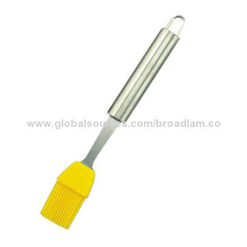 Silicone brush, s/s handle